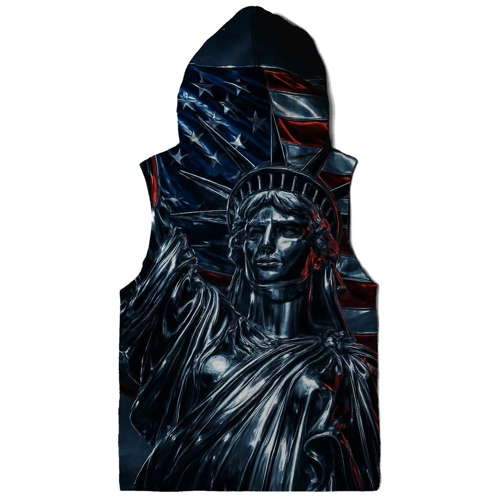 Chrome Liberty Surge Flag zip-up hoodies