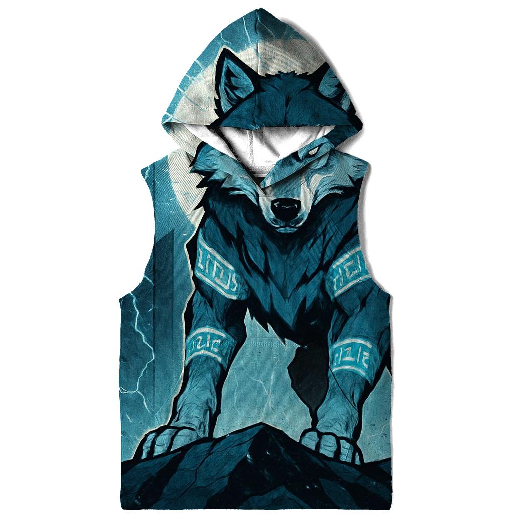 Runebound Storm Warden Wolf graphic hoodies
