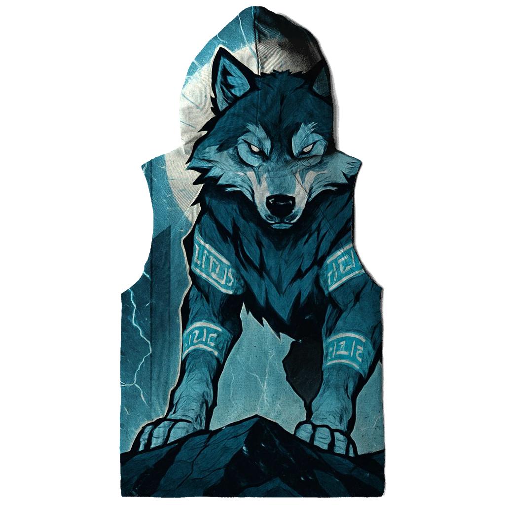 Runebound Storm Warden Wolf graphic hoodies