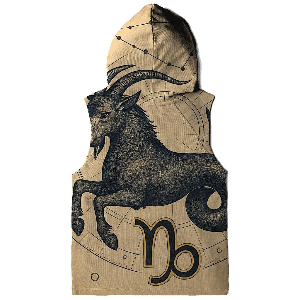 Capricorn Sea Goat Astral Chart Emblem printed hoodies