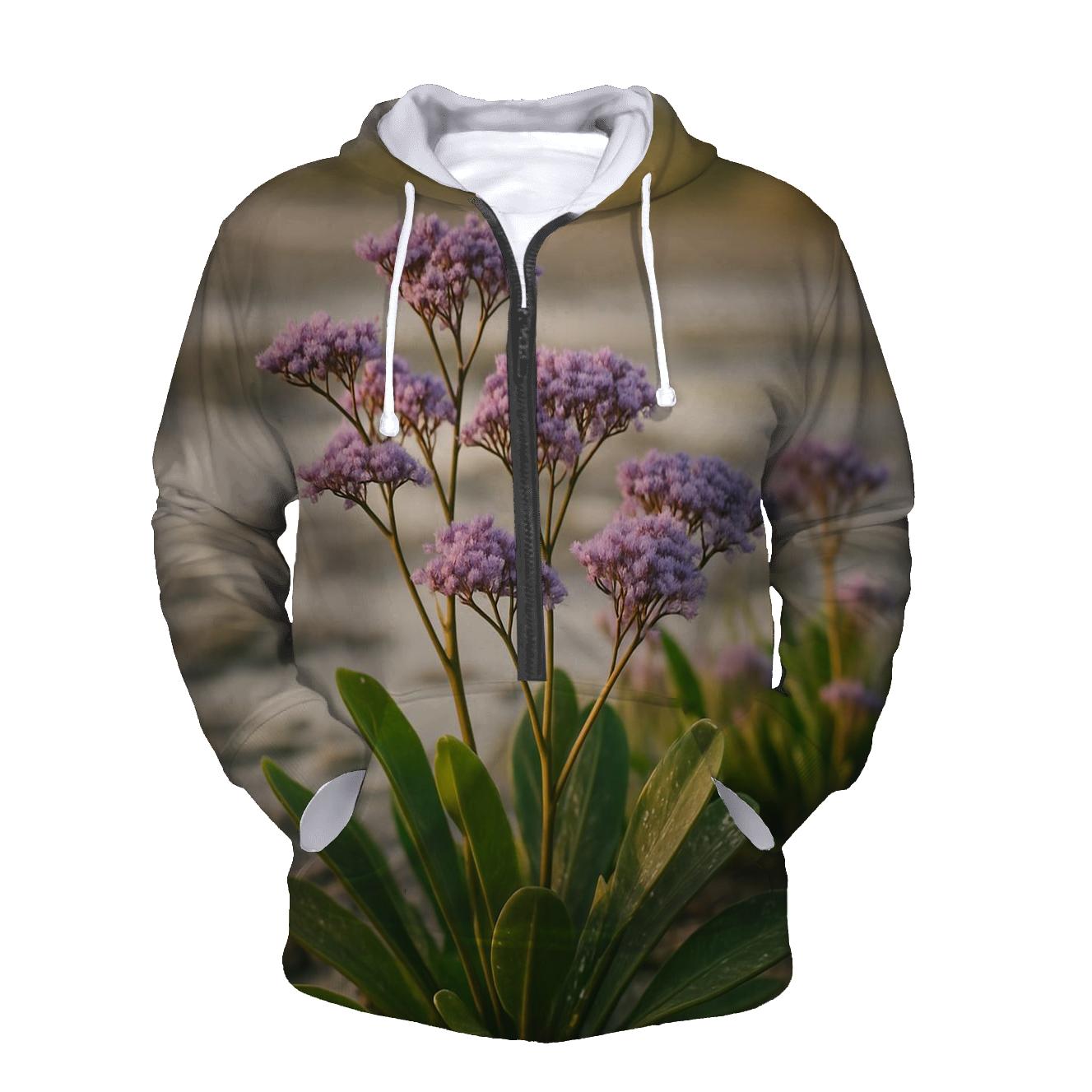 Salt Marsh Sea Lavender At Spring Tide hoodie designs
