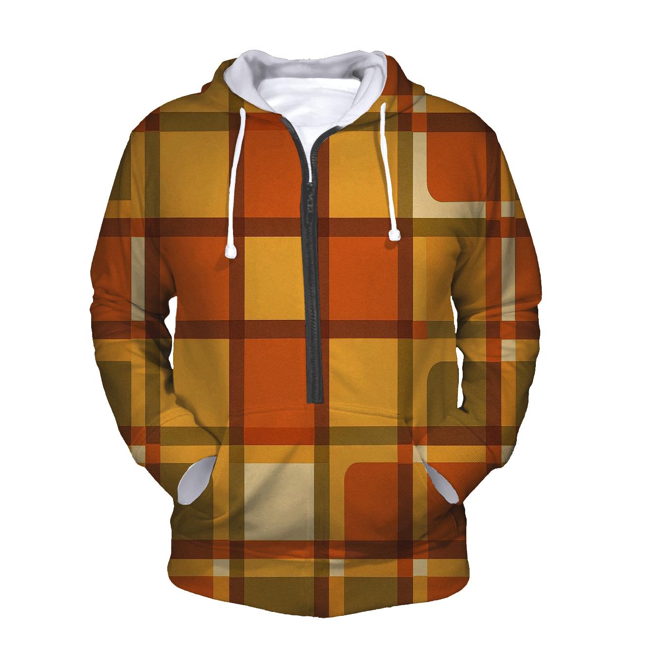 Harvest Plaid Coffeehouse Tiles hoodie designs