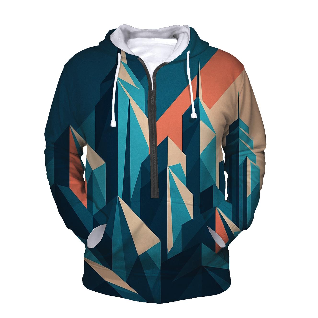 Kinetic Origami Cityscape hoodie designs