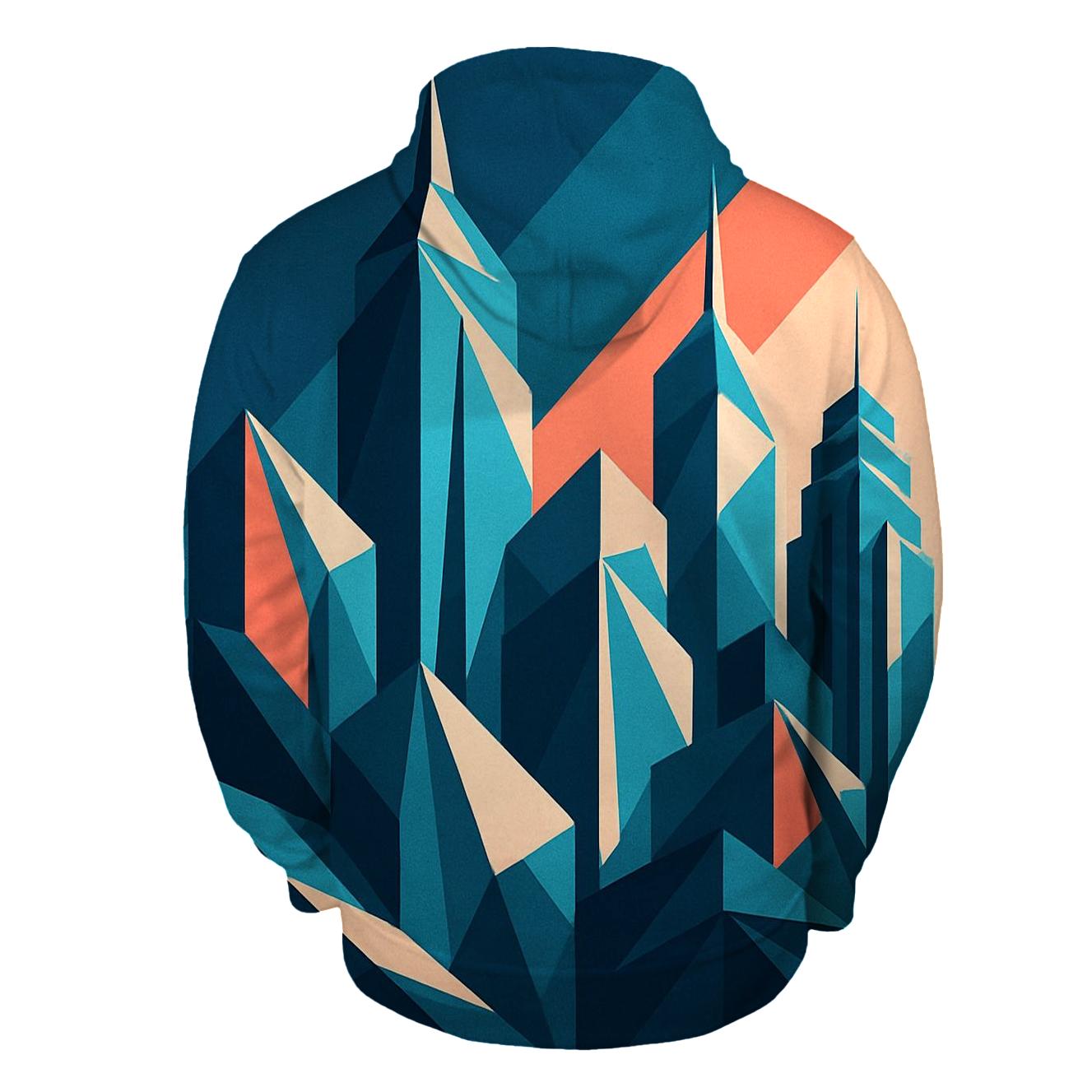 Kinetic Origami Cityscape hoodie designs
