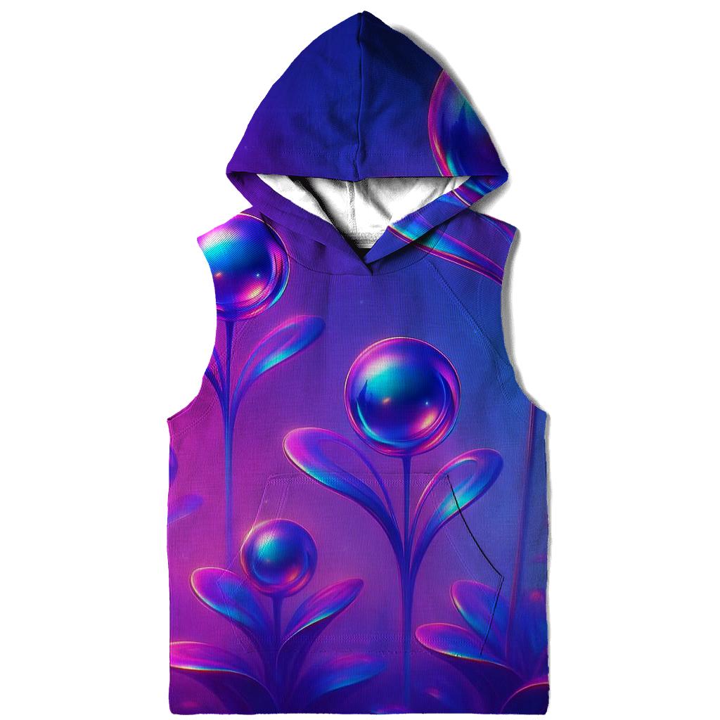 Chrome Aurora Orb Garden hoodie styles