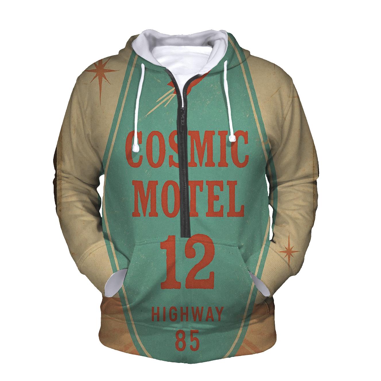 Faded Space Age Motel Key Tag Poster embroidered hoodies