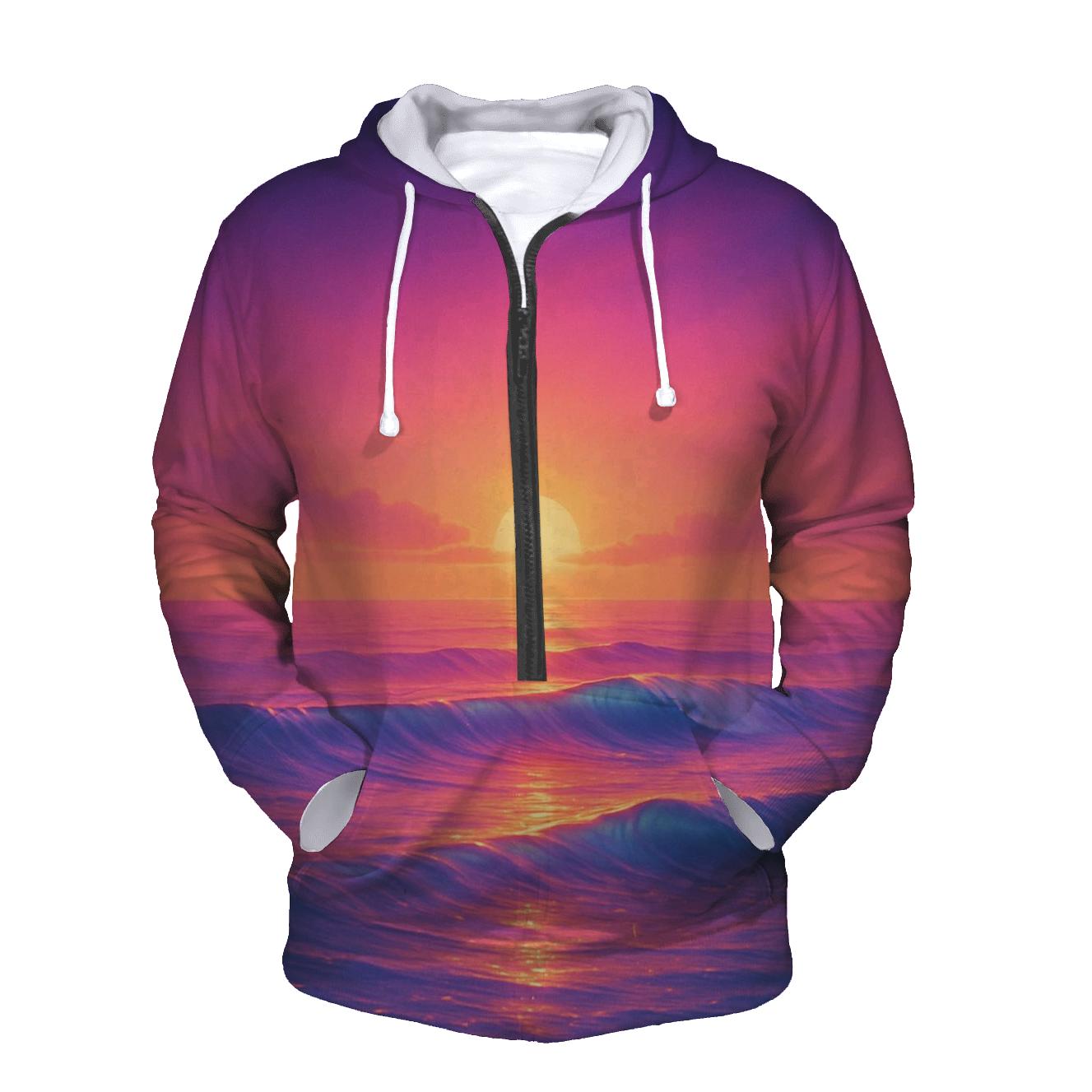 Tideglass Sunset Mirage designer hoodies