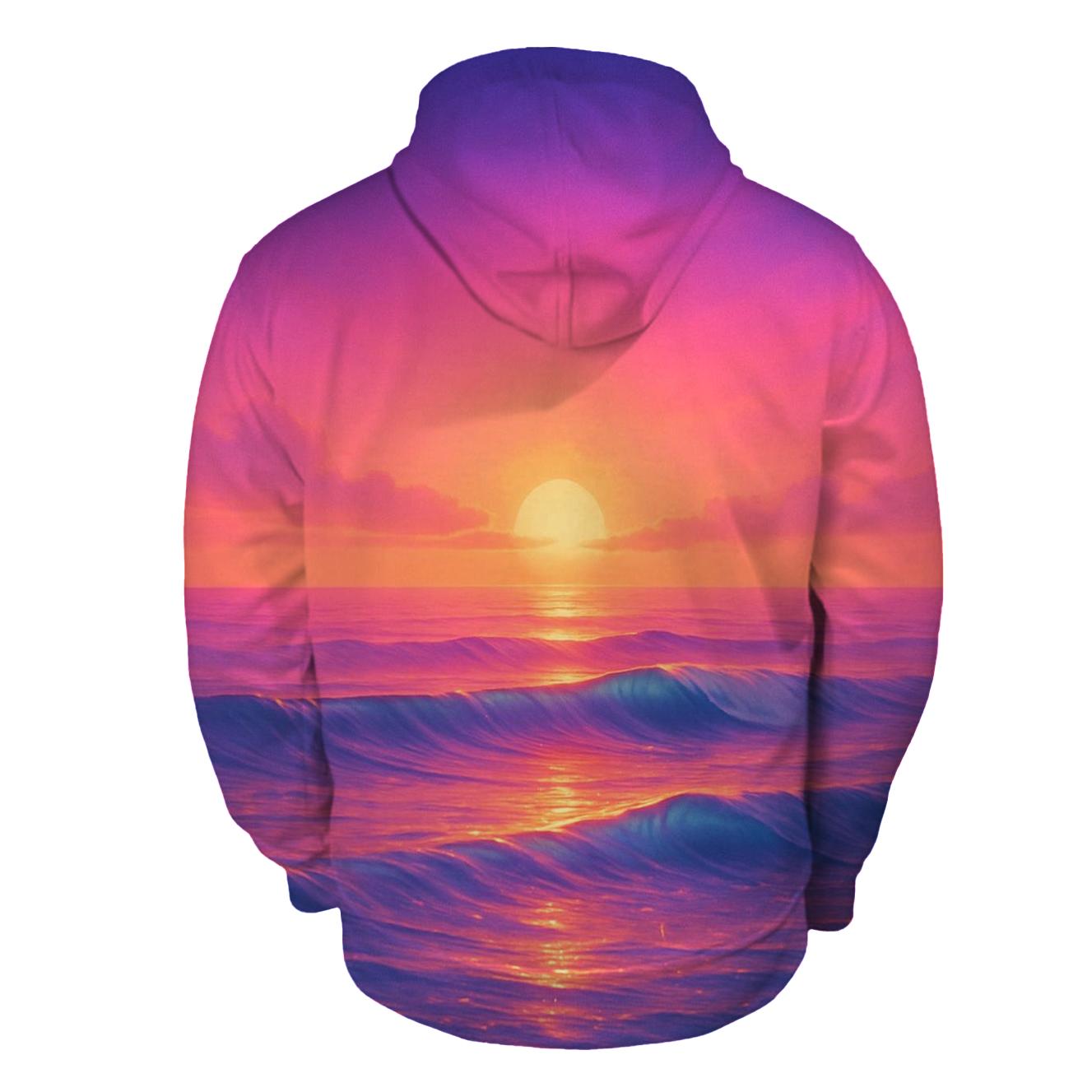 Tideglass Sunset Mirage designer hoodies