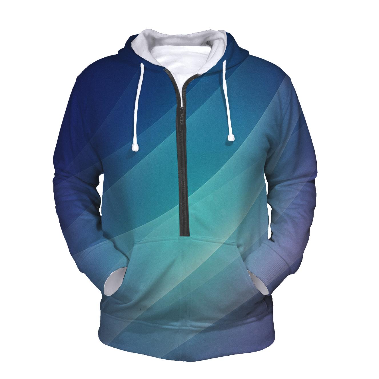 Aurora Drift Mesh Gradient heavyweight hoodies