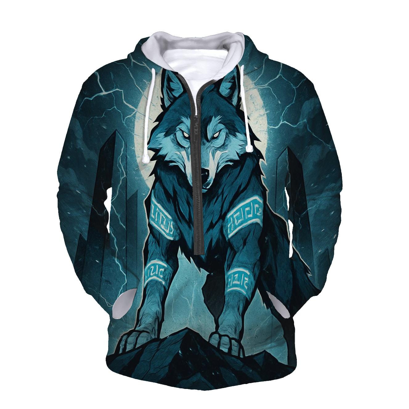 Runebound Storm Warden Wolf lightweight hoodies
