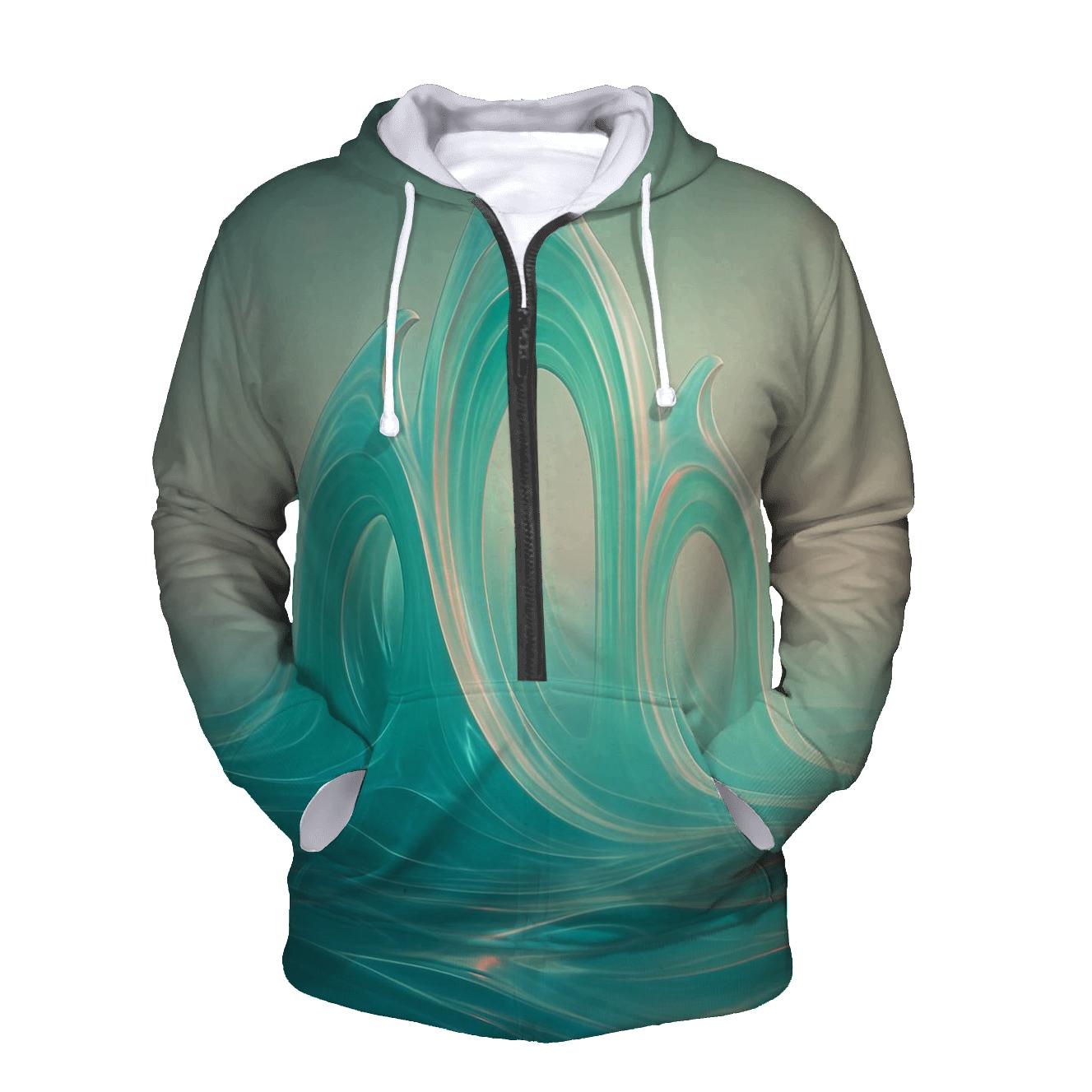 Prismatic Tide Cathedral zip-up hoodies