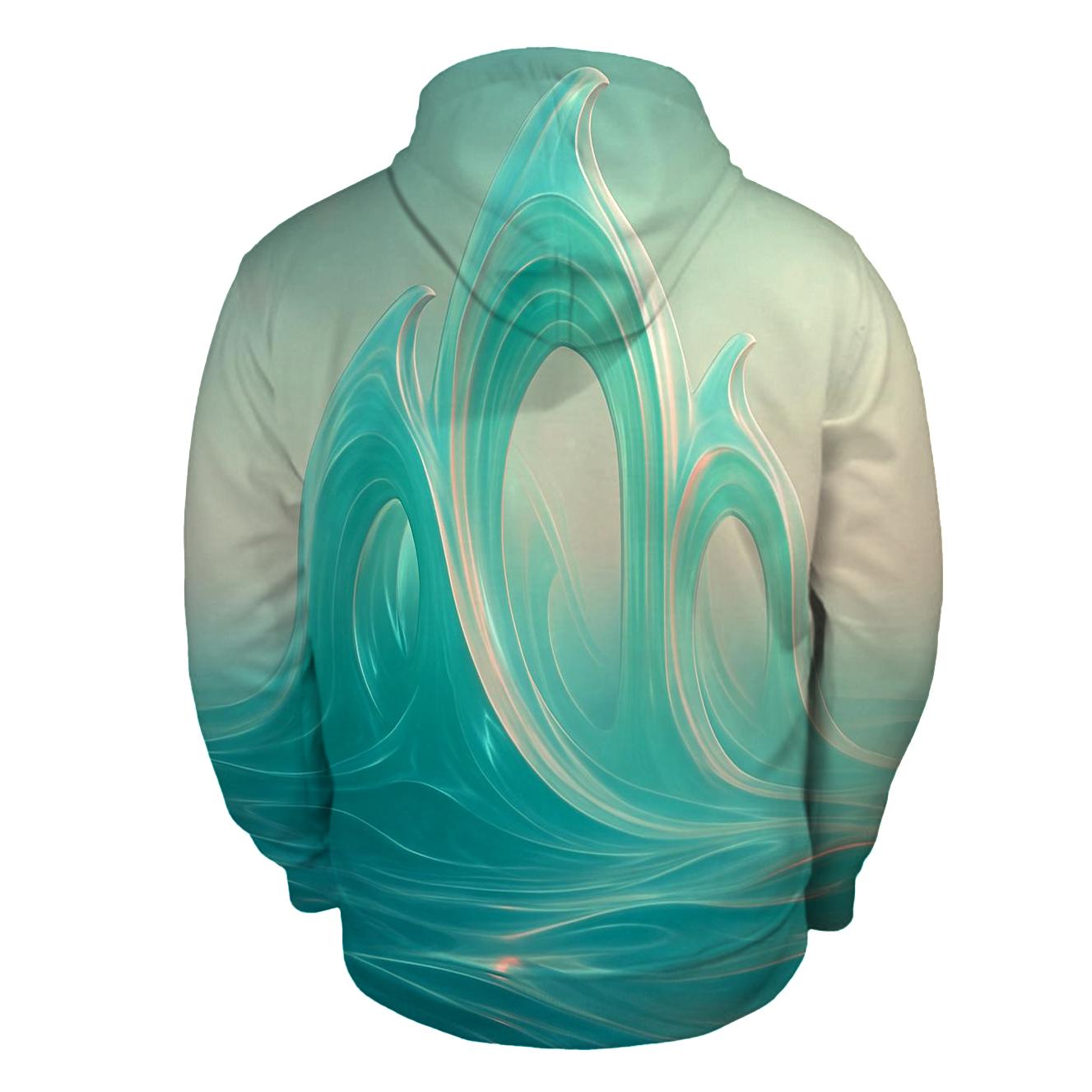 Prismatic Tide Cathedral zip-up hoodies