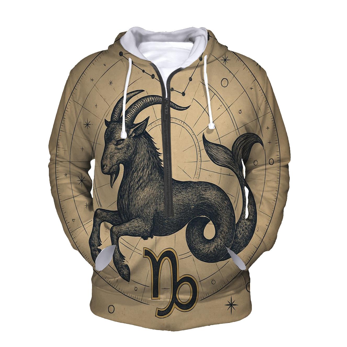 Capricorn Sea Goat Astral Chart Emblem hoodie trends