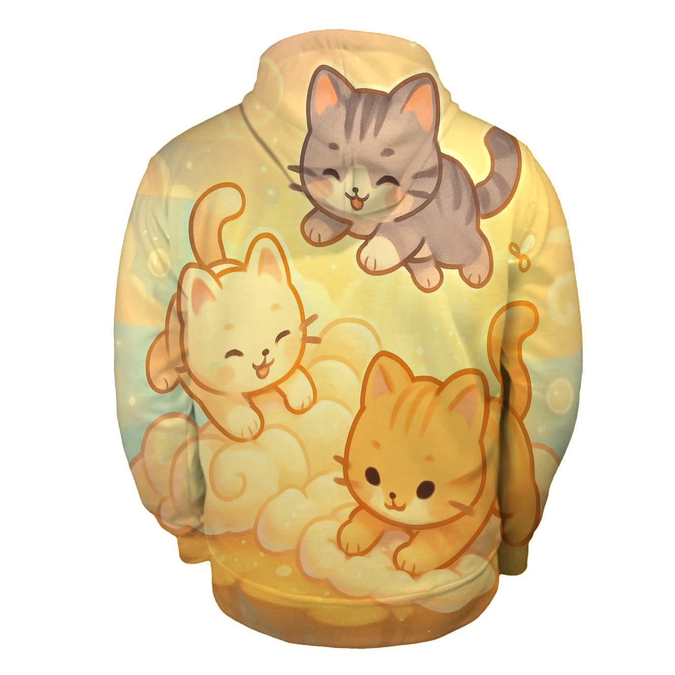 Sunrise Cloud Bakery Kittens pullover hoodies