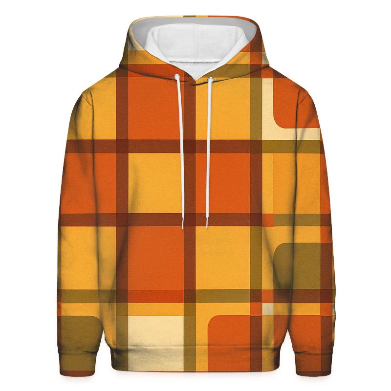 Harvest Plaid Coffeehouse Tiles designer hoodies