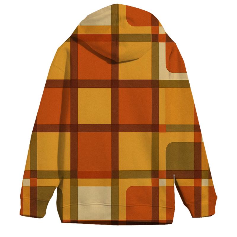 Harvest Plaid Coffeehouse Tiles designer hoodies