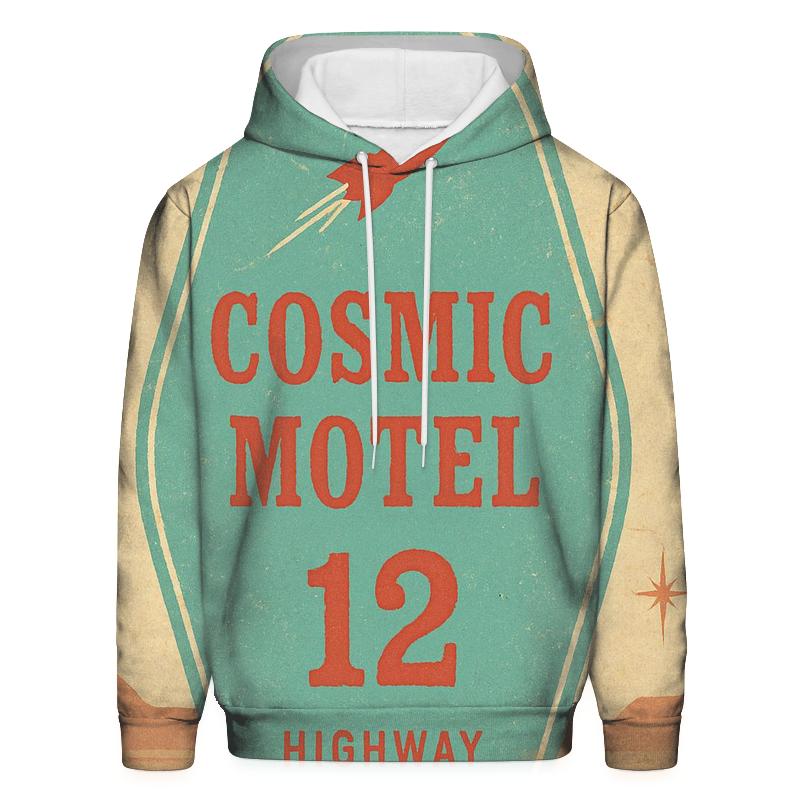 Faded Space Age Motel Key Tag Poster custom hoodies