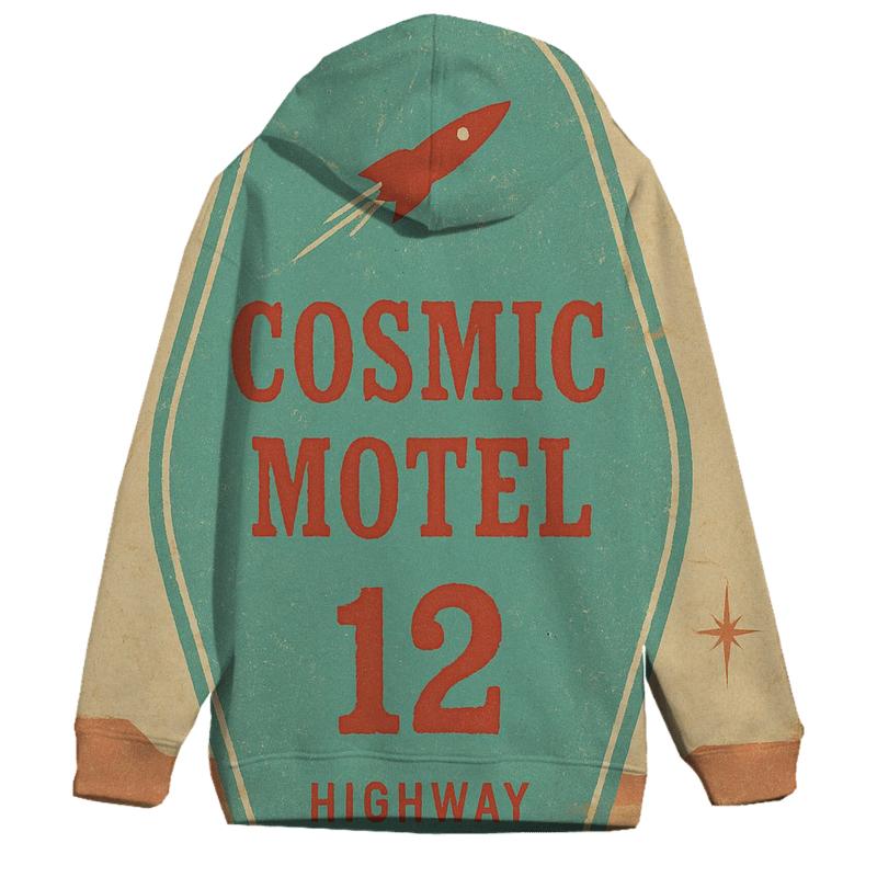 Faded Space Age Motel Key Tag Poster custom hoodies