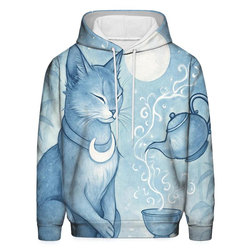 Lunar Tea Ceremony Guardian Cat graphic hoodies