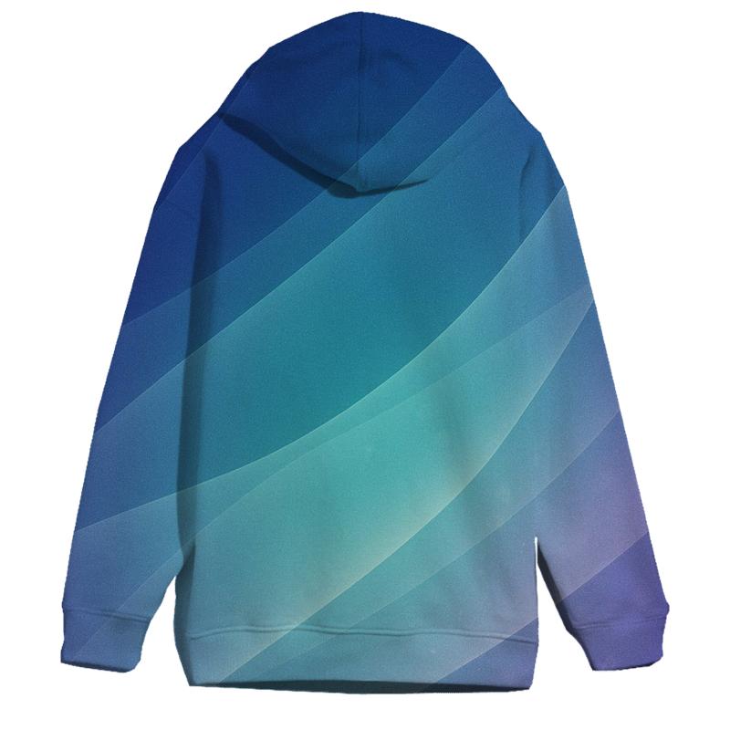 Aurora Drift Mesh Gradient graphic hoodies