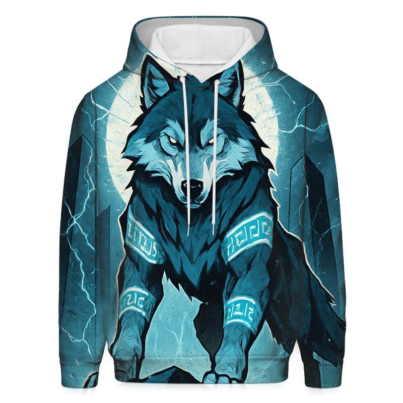Runebound Storm Warden Wolf designer hoodies