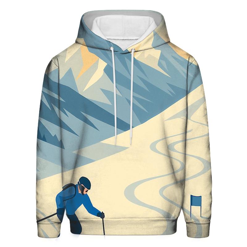 Summit Slalom Snow Geometry custom hoodies