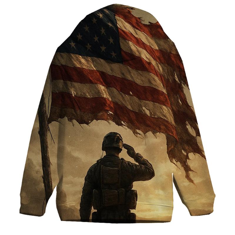 Dawn Vigil Under The Torn Stripes zip-up hoodies