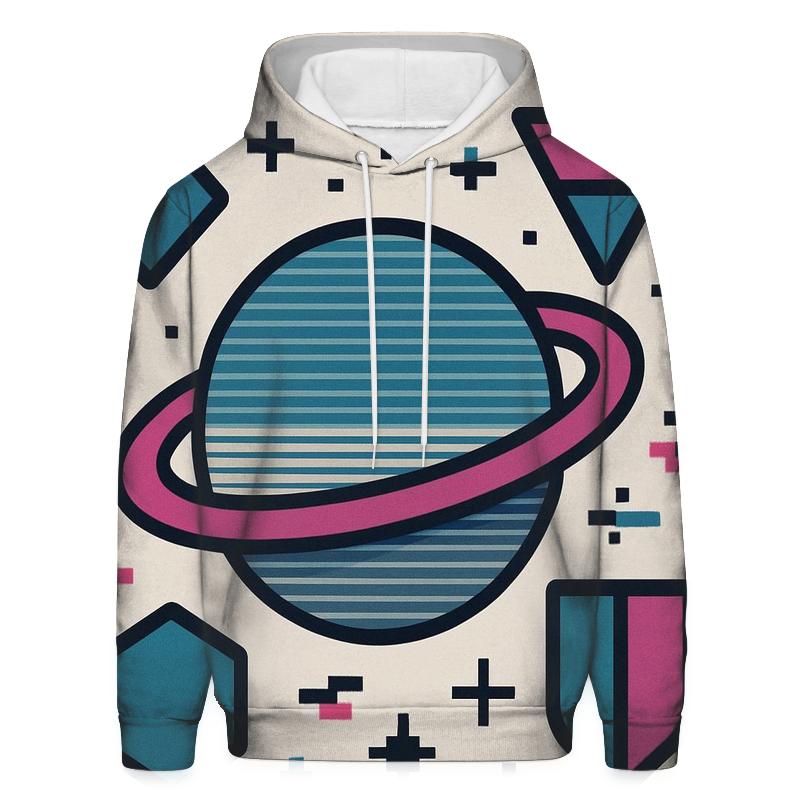 VHS Planetary Scanlines hoodie designs
