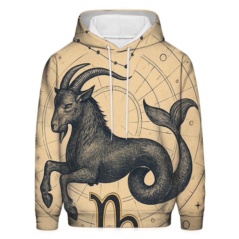 Capricorn Sea Goat Astral Chart Emblem hoodie styles