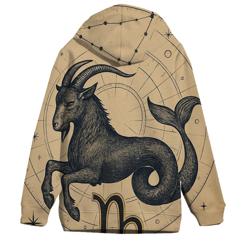 Capricorn Sea Goat Astral Chart Emblem hoodie styles