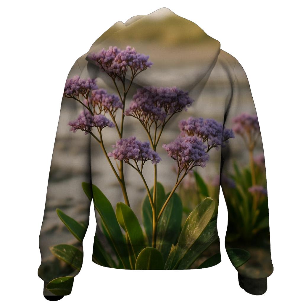 Salt Marsh Sea Lavender At Spring Tide heavyweight hoodies