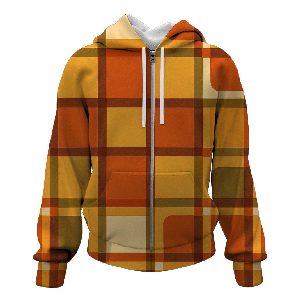 Harvest Plaid Coffeehouse Tiles hoodie designs