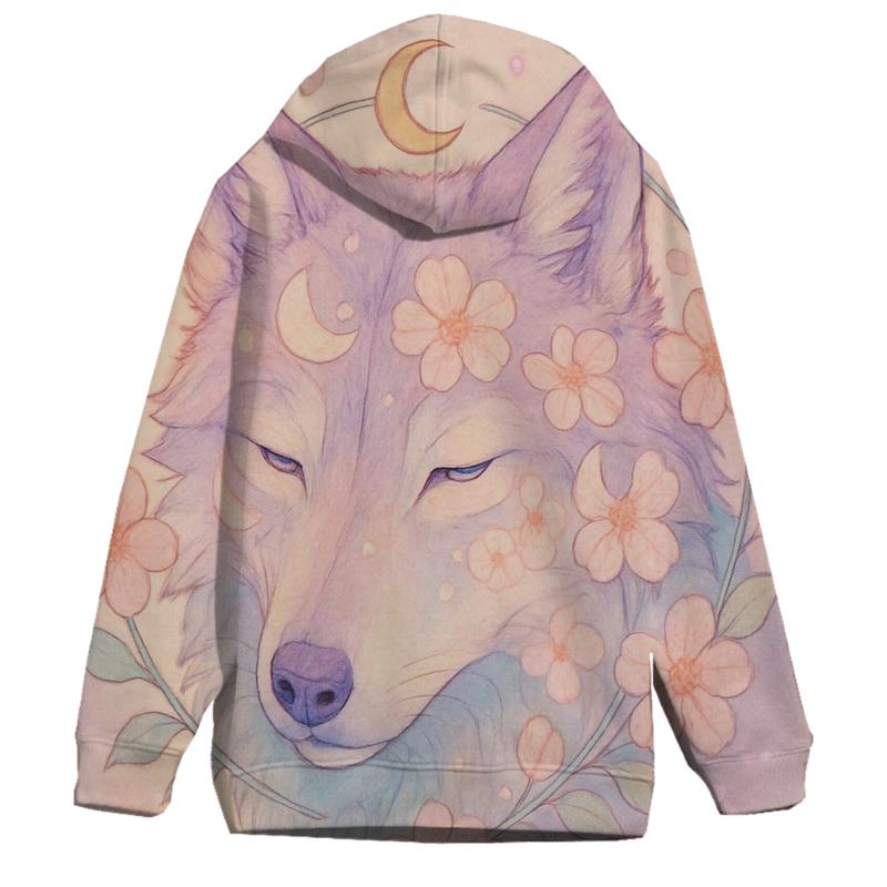 Lunar Orchard Dreamwalker Wolf zip-up hoodies