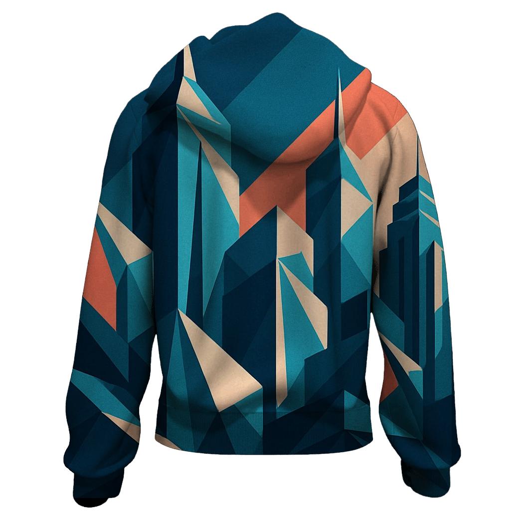 Kinetic Origami Cityscape hoodie designs