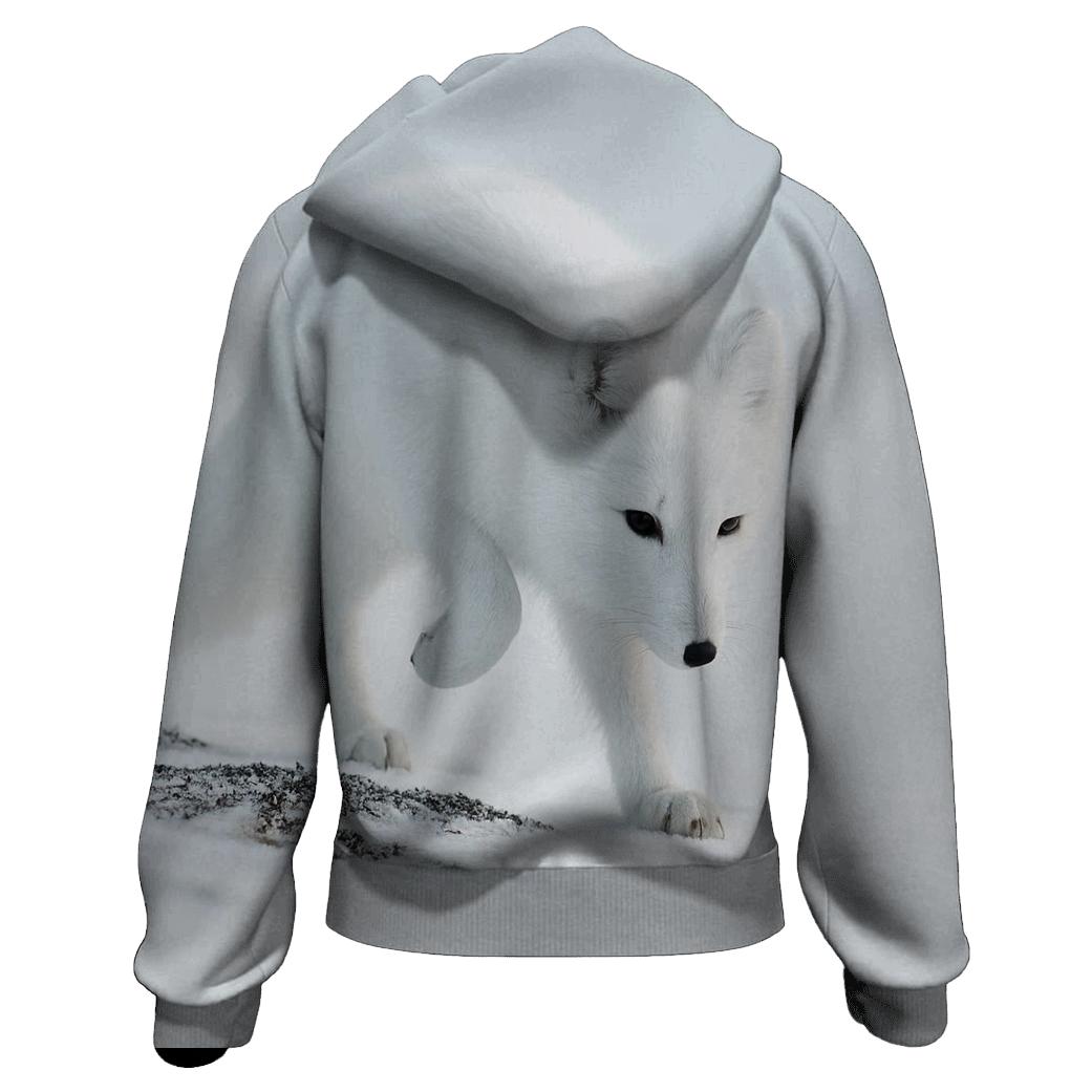 Frostline Forager Arctic Fox graphic hoodies