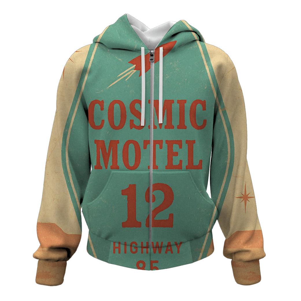 Faded Space Age Motel Key Tag Poster custom hoodies