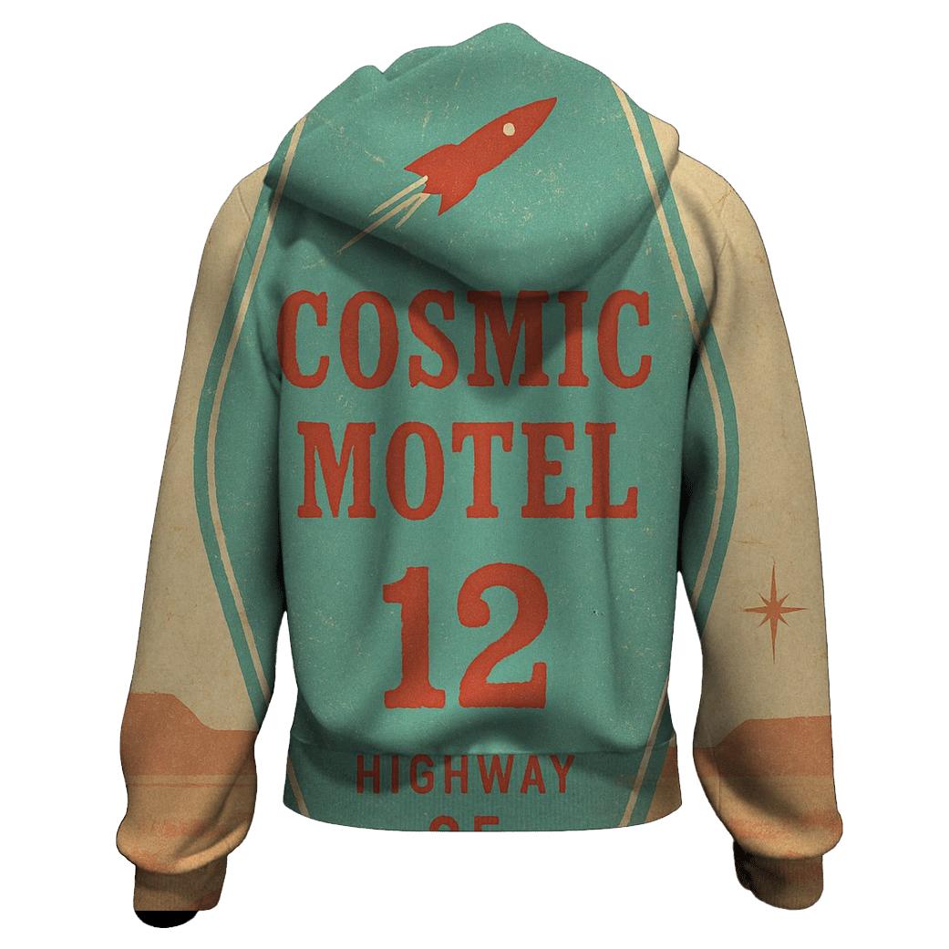 Faded Space Age Motel Key Tag Poster custom hoodies