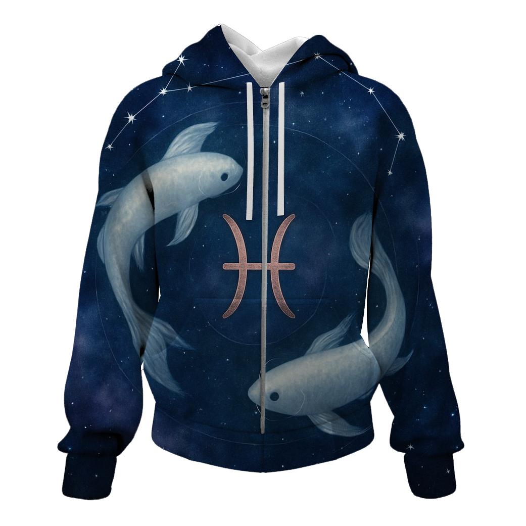 Pisces Koi Nebula Constellation Drift hoodies fashion
