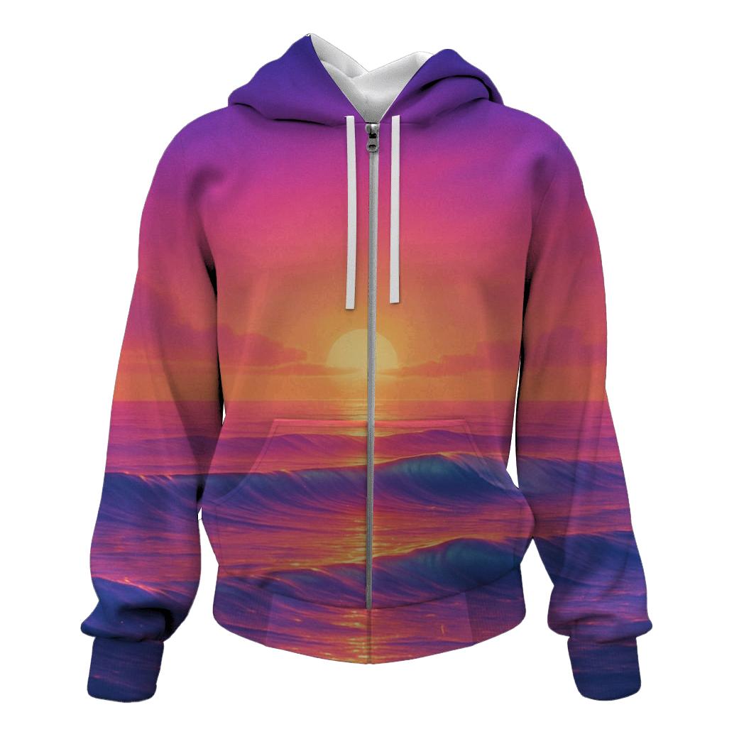 Tideglass Sunset Mirage embroidered hoodies