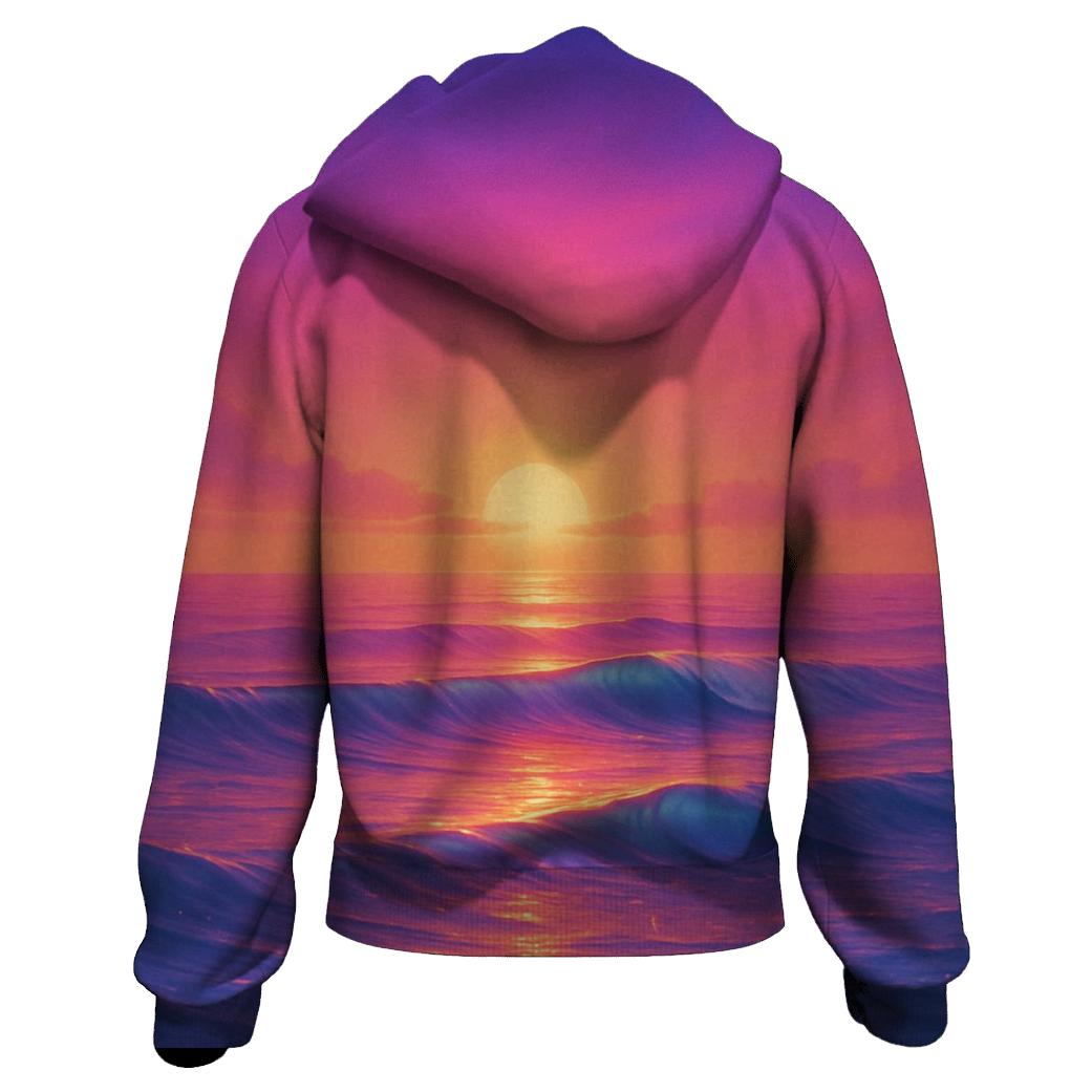 Tideglass Sunset Mirage embroidered hoodies