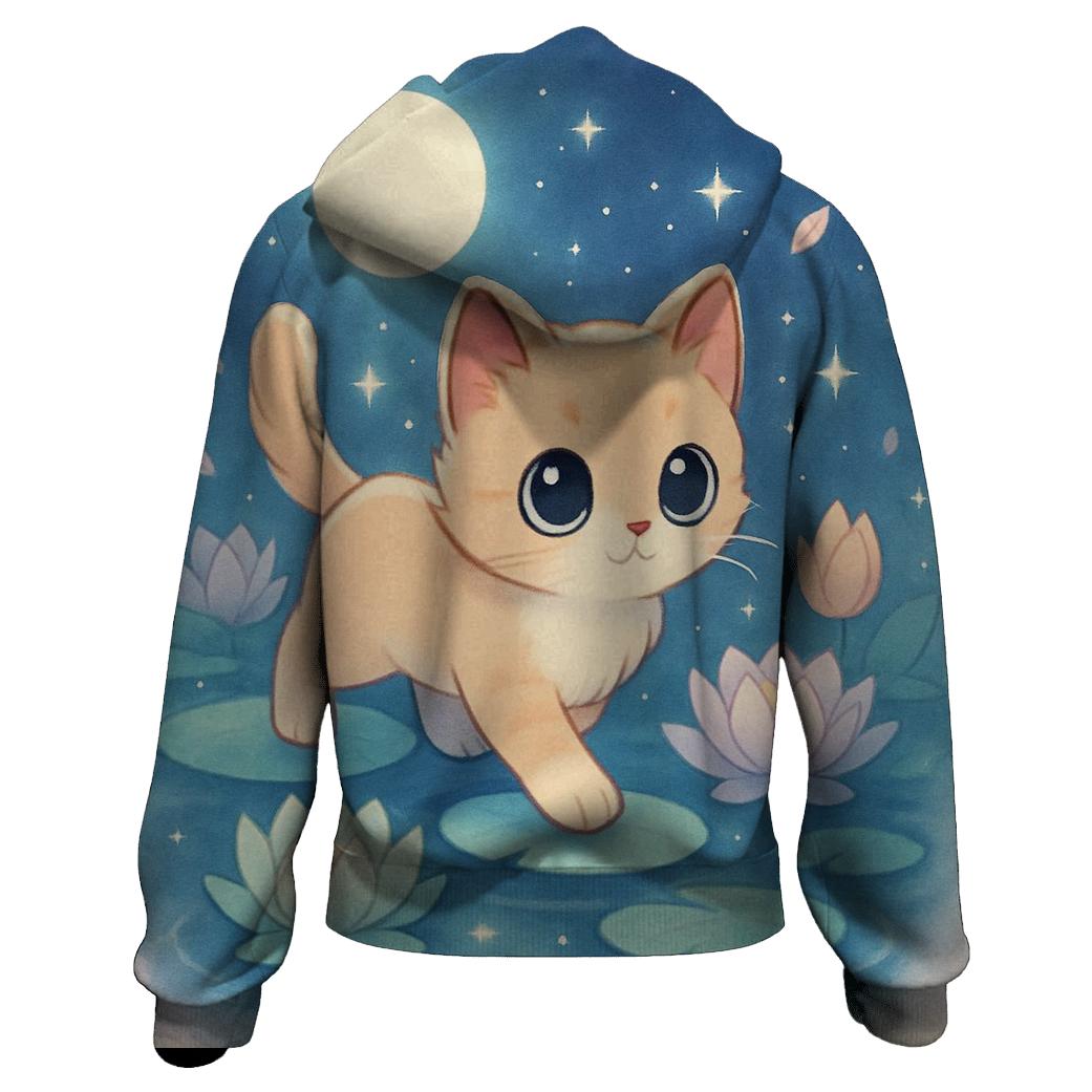 Moonlit Purrcelain Garden hoodie styles