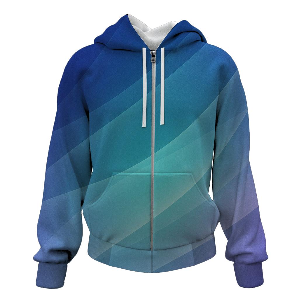 Aurora Drift Mesh Gradient designer hoodies