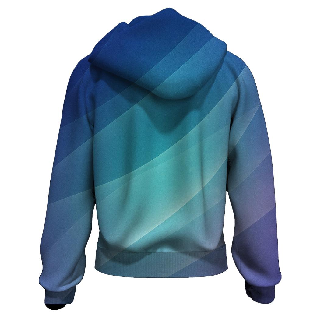 Aurora Drift Mesh Gradient designer hoodies
