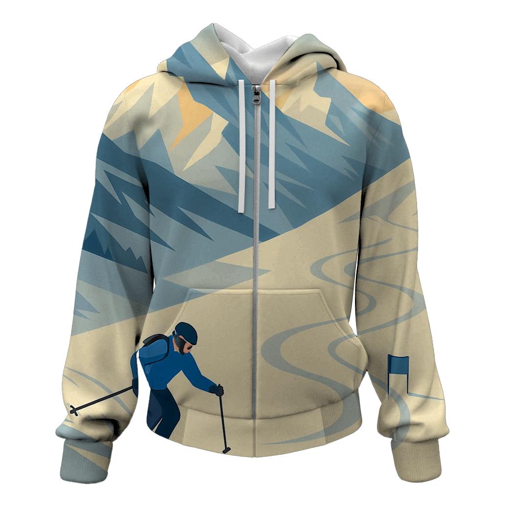 Summit Slalom Snow Geometry printed hoodies