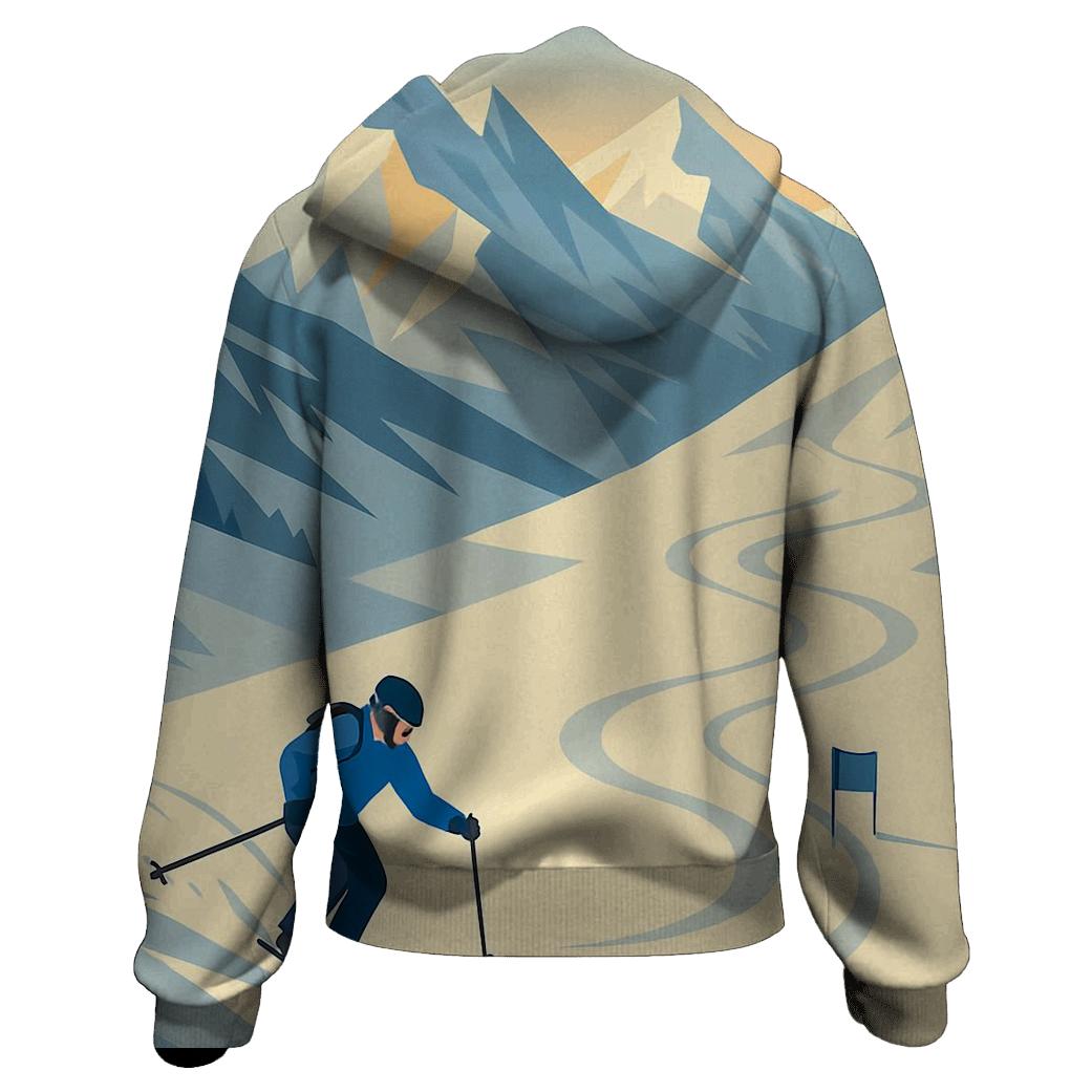 Summit Slalom Snow Geometry printed hoodies