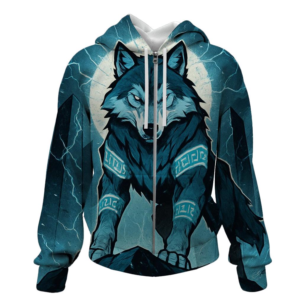 Runebound Storm Warden Wolf designer hoodies