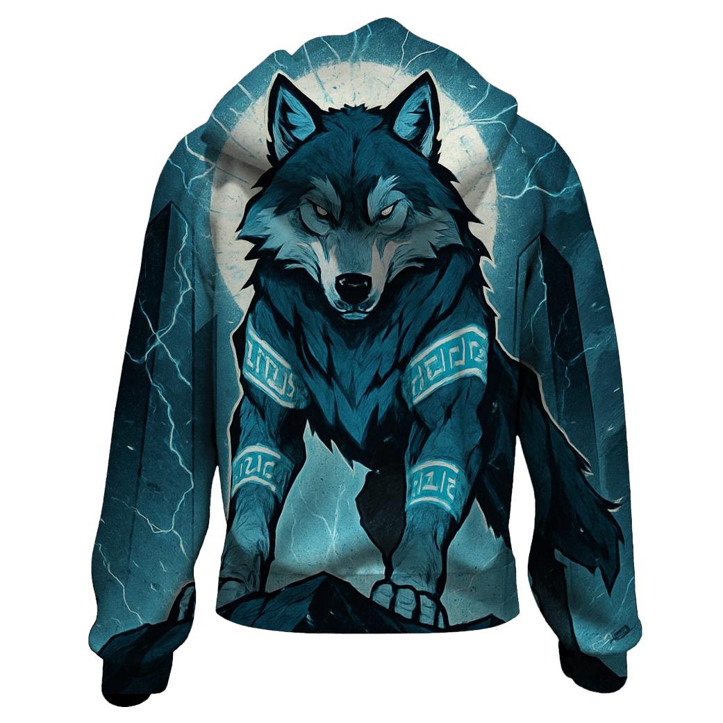 Runebound Storm Warden Wolf designer hoodies
