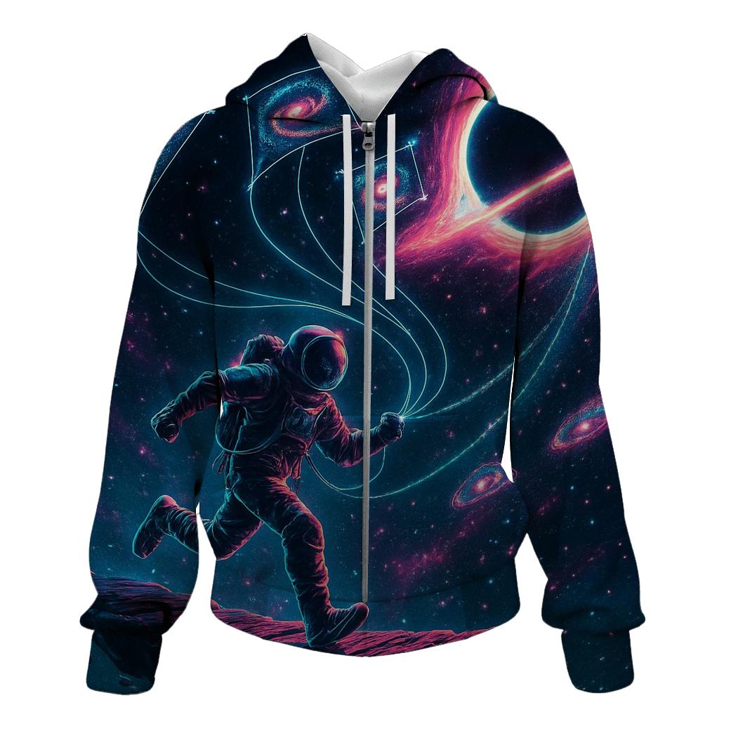 Black Hole Kite Festival zip-up hoodies