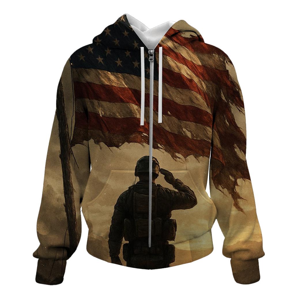 Dawn Vigil Under The Torn Stripes graphic hoodies