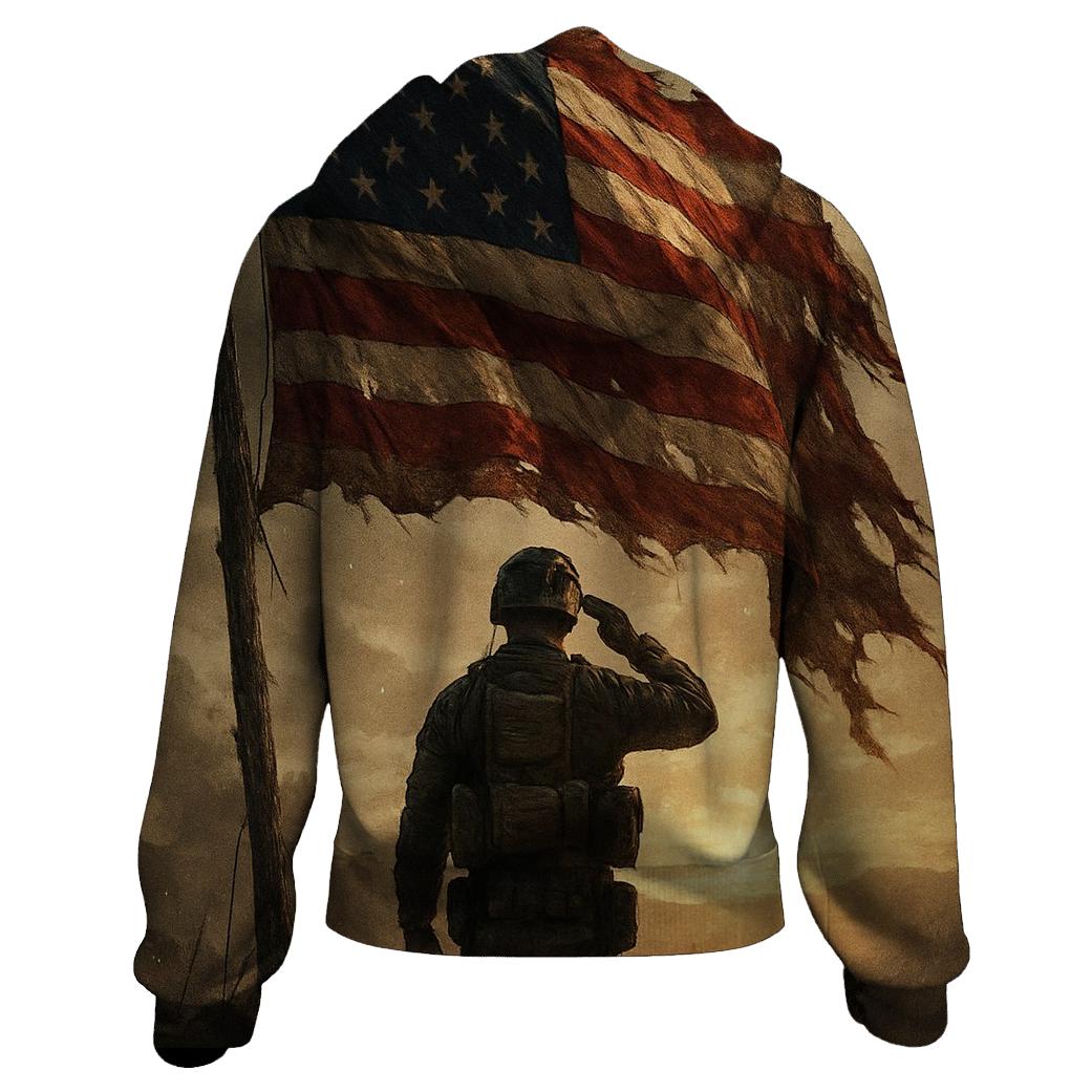 Dawn Vigil Under The Torn Stripes graphic hoodies